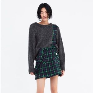 Tweed overall skirt